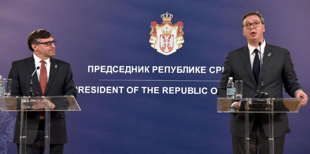 Вучић: Спремни смо за компромис, али нећемо дозволити понижавање свог народа на КиМ и државе; Палмер: Надам се да ће грешка ЕУ бити исправљена до маја (ВИДЕО)